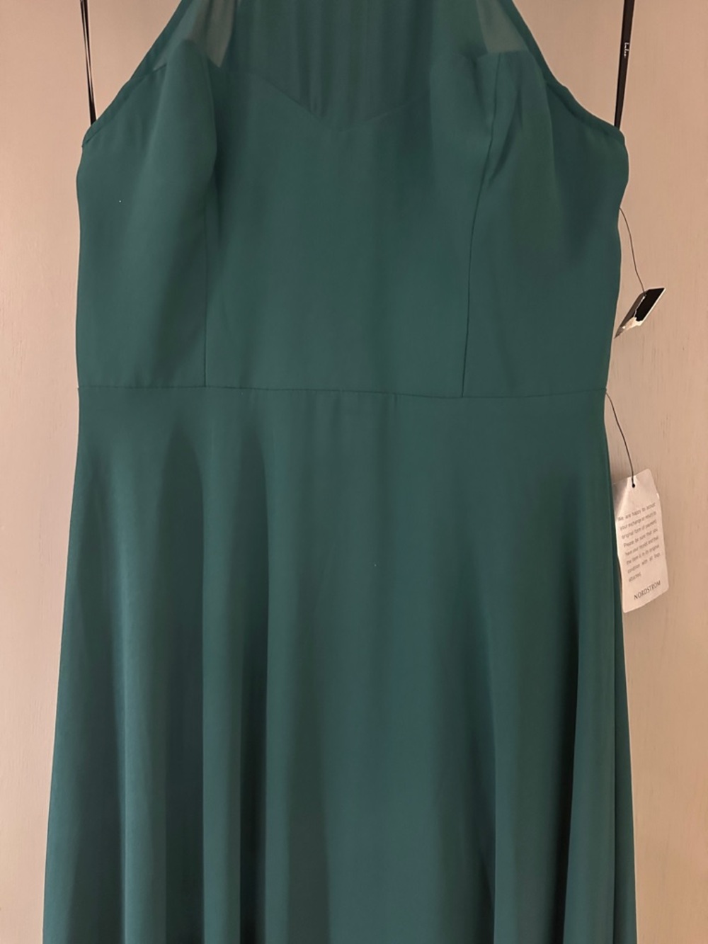 Lulus Night of Romance Emerald Green Maxi Dress NWT Sleeveless Formal Gown Prom - Picture 5 of 11